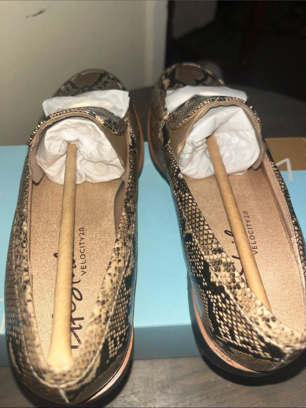 Life Stride Snake-Print Loafers in Brown and Black